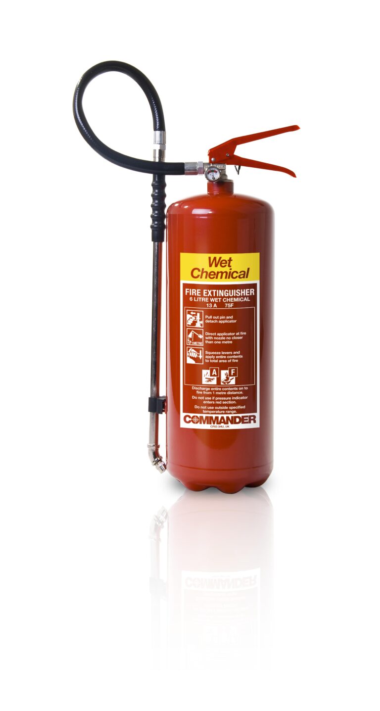 Wet chemical fire extinguisher